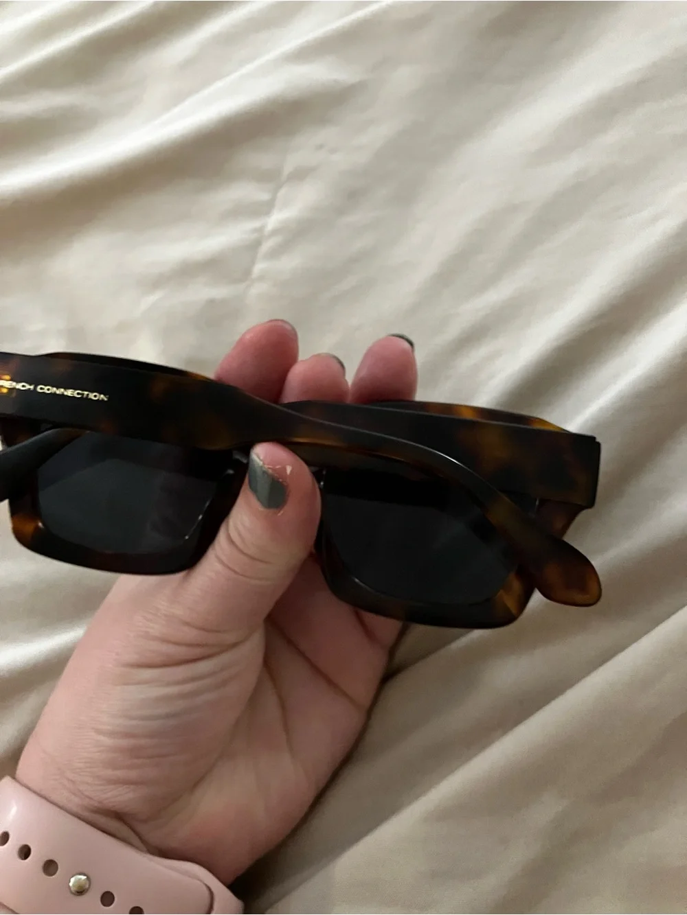 French Connection Women's Sunglasses Tortoise Shell Square Frame DG1022 TRT
